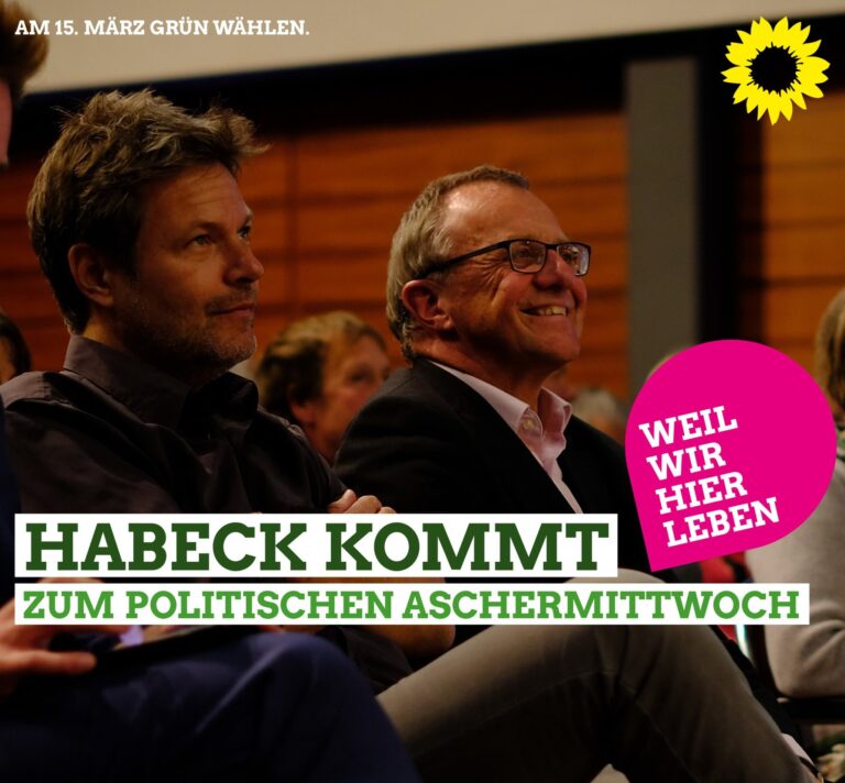 Robert Habeck beim politischen Aschermittwoch in Schwaben