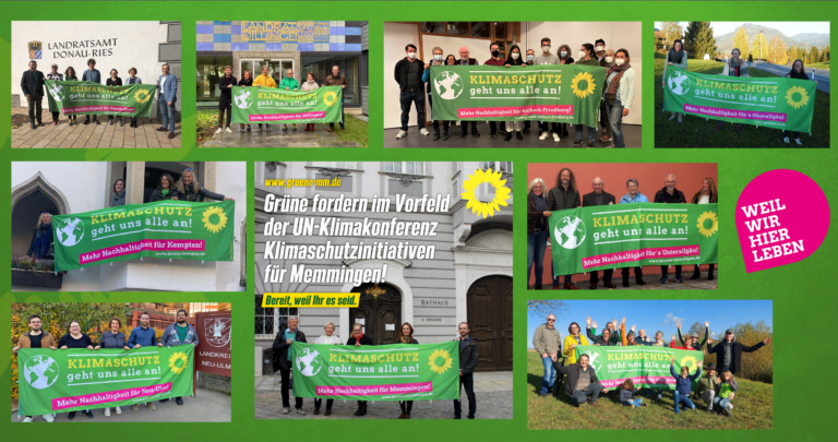 Grüne Schwaben fordern anlässlich der UN-Klimakonferenz Klimaschutzinitiativen für den Bezirk