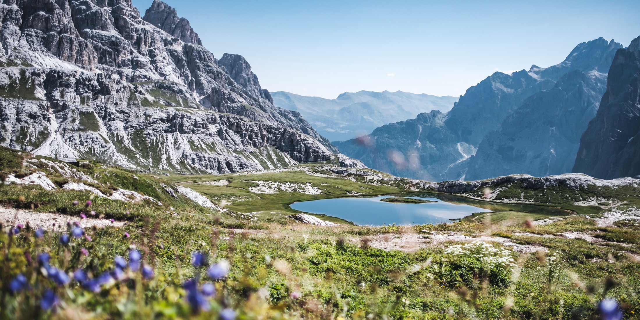Alpenlandschaft als Symbol für einen sanften Tourismus.
