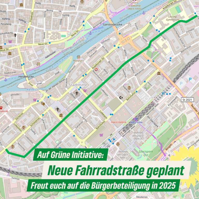 Neu-Ulm wird fahrradfreundlicher – Grüne treiben Ausbau von Fahrradstraßen voran