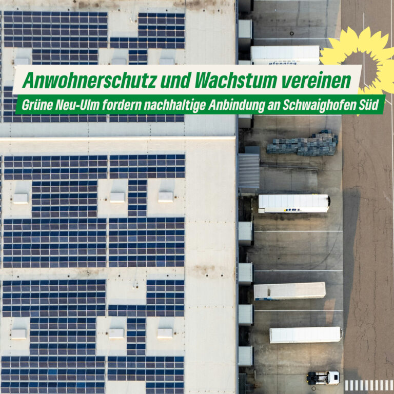 Neu-Ulm: Nachhaltige Verkehrsanbindung für das Gewerbegebiet Schwaighofen-Süd
